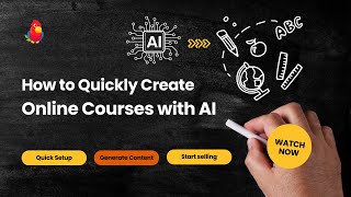 How to Create Online Courses with AI