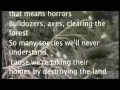 the original rainforest rap with lyrics 
