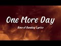One More Day - Sons of Sunday (Lyrics)