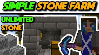 EASIEST Cobblestone/Stone Farm Tutorial (Java & Bedrock) - Minecraft 1.20