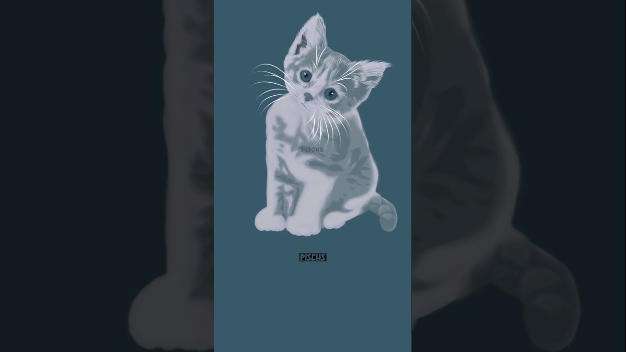 Cat vector art | speedpaint #vectorart #shorts