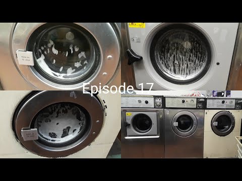 Laundromat day Episode 17 Wascomat Junior W75 & W74 Hot wash Race Cycle Action (Reupload)