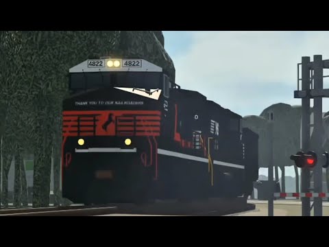 NS 4822 and 4790 leads NS 820 through Lancaster in Southline 