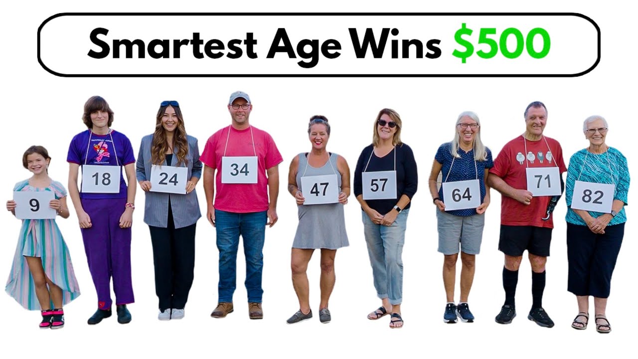 Ages 1 - 90 vs General Knowledge Quiz