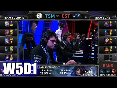 Team Solomid TSM vs Coast | S5 NA LCS Spring 2015 Week 5 Day 1 | TSM vs CST W5D1G5 VOD 60FPS
