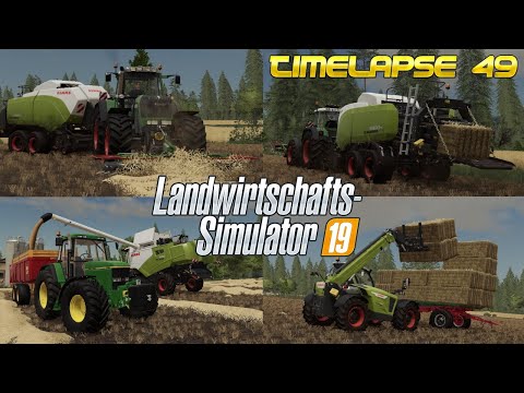 [LS19] - Timelapse #49 Geiselsberg Seasons: ÜBERLADEN? 😥😱 Ein FRONTSCHWADER beim BALLEN bergen! 💪🏽🚜💨