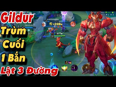 Gildur, fully equipped with ultimate boss abilities, can vaporize enemies with a single blow, tur...