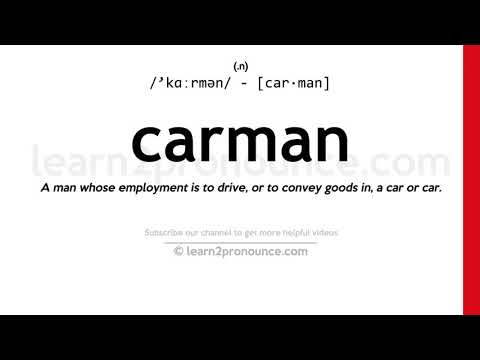 Pronunciation of Carman | Definition of Carman