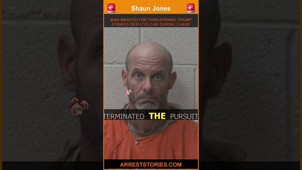 MAN WANTED FOR THREATENING TRUMP STRIKES DEPUTYS CAR DURING CHASE