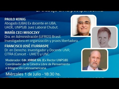 Seminário com a Participação da Profa. Maria Ceci: “El trabajo en la post pandemia”