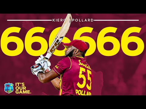 Kieron Pollard HITS Six Sixes in an Over!! | West Indies vs Sri Lanka | 1st CG Insurance T20I
