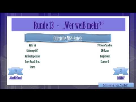 Schlag den John Staffel 5 Runde 13, Matchball - Wer weiss mehr 2/2