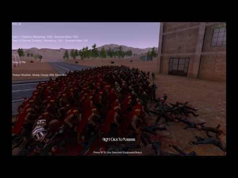 UEBS 3k running zombies vs 500 spartans 500 spearmen 250 dwarfs