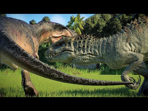 INDOMINUS REX VS ACROCANTHOSAURUS | Jurassic World Evolution 2