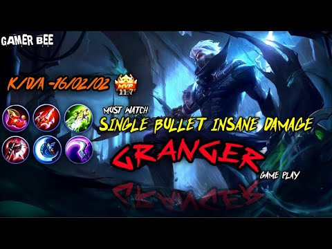 Single bullet Insane damage//must watch//GRANGER game play//GAMER BEE//MLBBIS UNBAN NOW IN INDIA?...