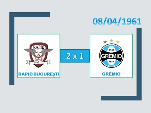 COMPACTO: Rapid Bucureşti 2 x 1 Grêmio - 08/04/1961 - Amistoso