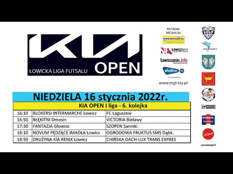 Łowicka Liga Futsalu 2022.01.16  KIA 1 liga  -  6 kolejka