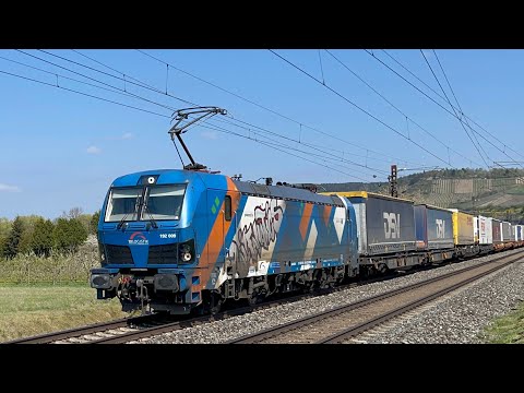 192 009 Smartron Railfanatics TXL northrail Vectron KLV DHL DSV zw. Gemünden und Würzburg Maintal