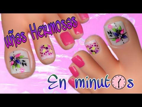 Bonito diseño de uñas /En minutos🕐/colorido 😍/arte en uñas ❤️