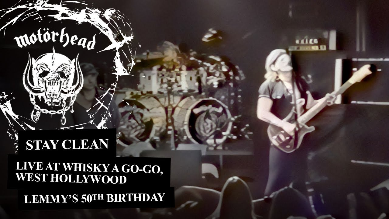 MOT&Ouml;RHEAD &ndash; STAY CLEAN (LEMMY&rsquo;S 50TH BIRTHDAY, 1995) - YouTube