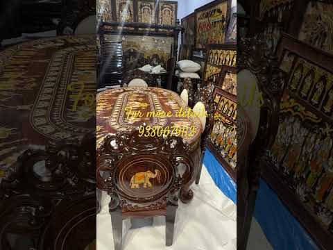 6 seater sheesham wood dining table