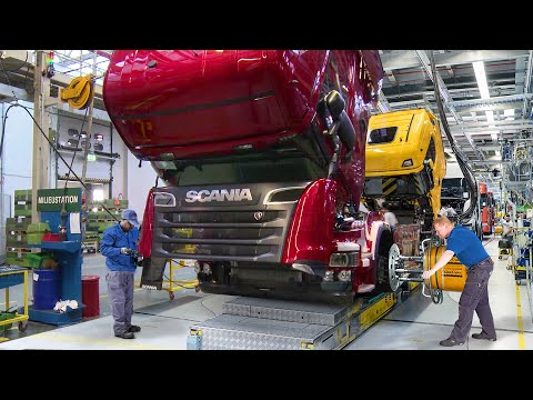 Inside Most Advanced European Factories Producing Massive Scania Trucks - Production Line