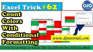 How To Count Cells By Colors With Conditional Formatting In Excel || How To Count Colored Cells