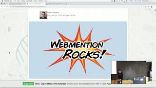 Sending Your First Webmention - IndieWebCamp Düsseldorf 2019