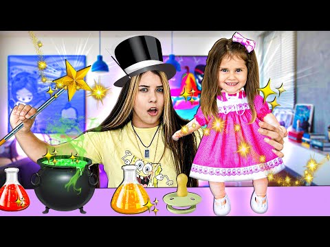 LARISSA FEZ UMA POÇÃO MÁGICA E TRANSFORMOU A LAYRA EM UMA BONECA!