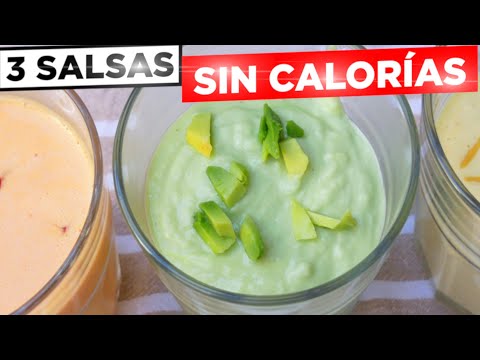 🥙😍 3 SALSAS para OLVIDARSE DE LA MAYONESA 🥪😋 SIN GRASA y SIN CALORÍAS (Frías)