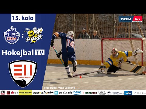 Highlights 15. kola Extraligy Hokejbalu - Elba DDM Ústí nad Labem vs. TJ KOVO Praha | 27.2. 2022