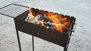Оригинальные мангалы своими руками из металла размеры