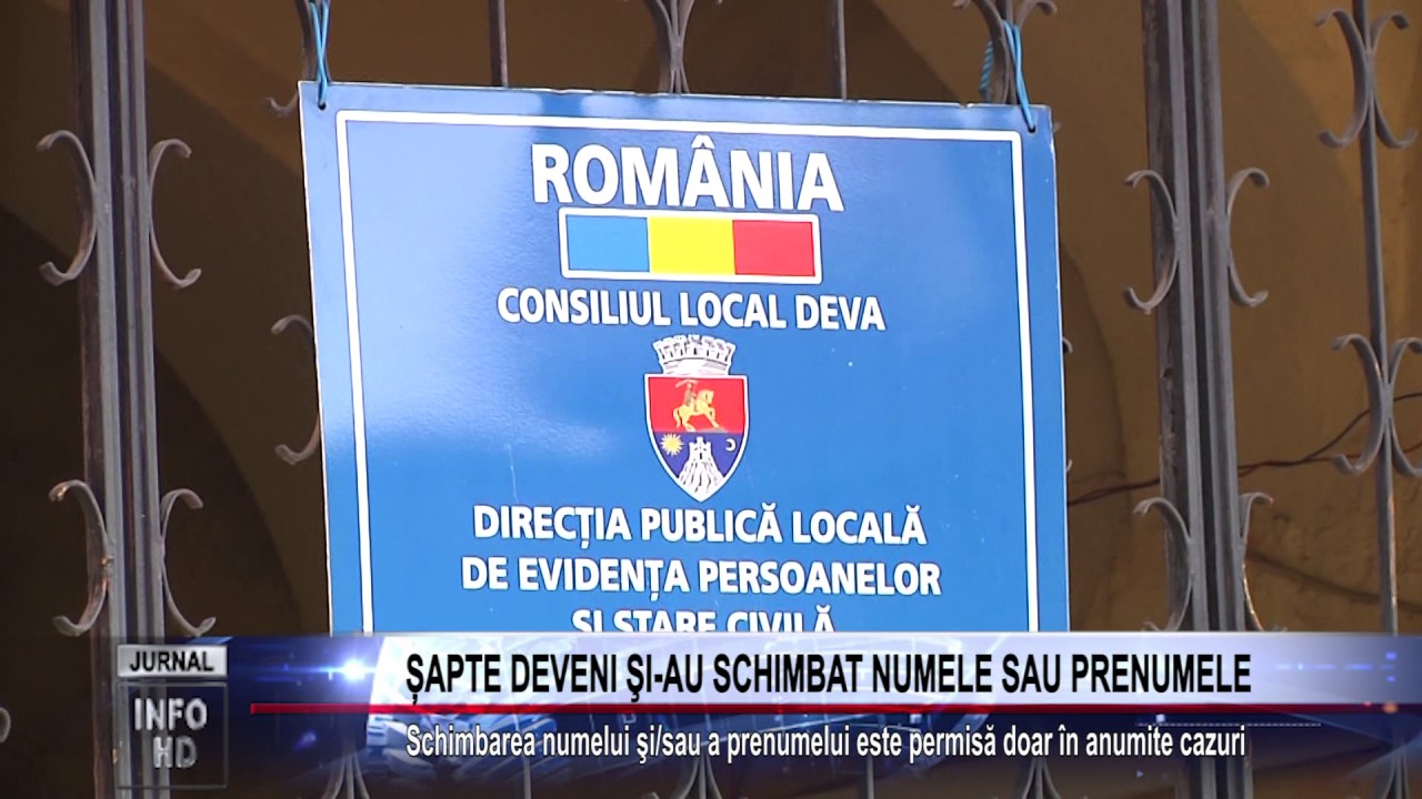 ?APTE DEVENI ?I-AU SCHIMBAT NUMELE SAU PRENUMELE