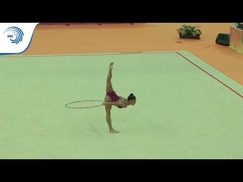 Celia JOSEPH-NOEL (FRA) - 2018 Rhtyhmic Europeans, junior hoop final
