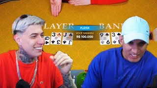 YURI22 E HUDSON AMORIM FEZ LOUCURA NO BACCARAT!!!