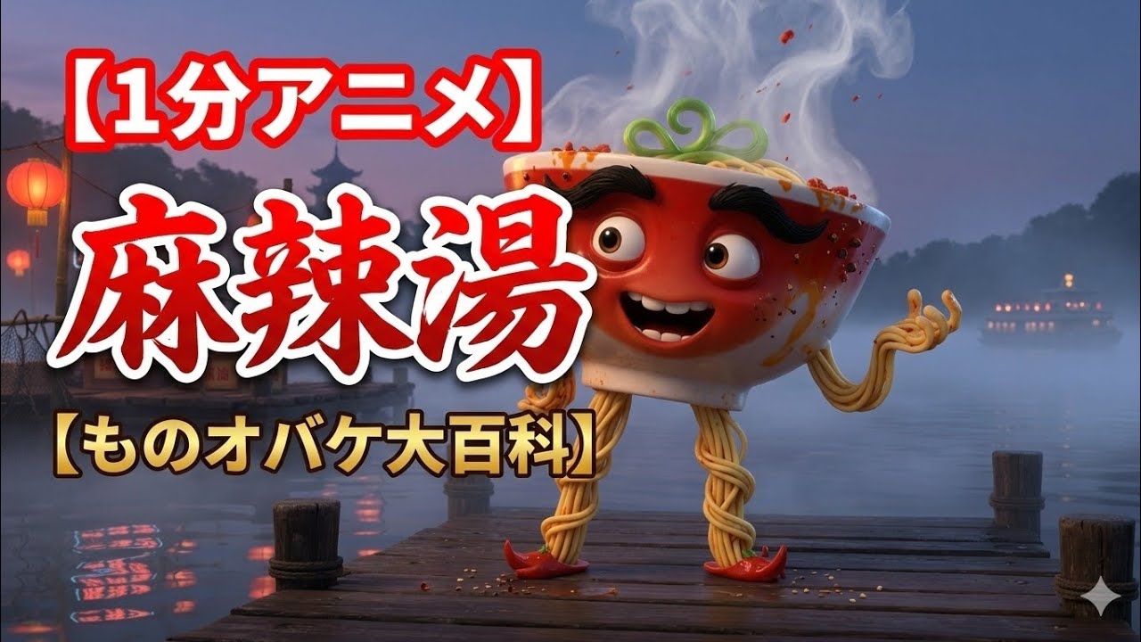 【1分アニメ】麻辣湯【ものオバケ大百科】