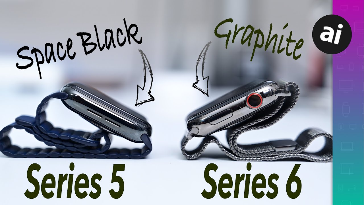 Graphite VS Space Black! Apple Watch Series 6 Stainless Steel COMPARED!