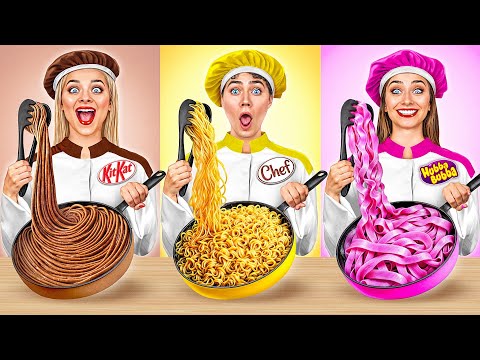 Bubble Gum vs Real Food vs Chocolate Food Cooking Challenge by Multi DO