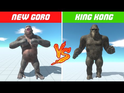 NEW GORO VS KING KONG - Animal Revolt Battle Simulator Remastered
