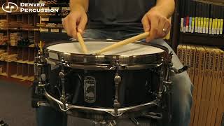 Video thumbnail for 5x14" Mapex Black Panther "Black Widow" Snare Drum by Denver Percussion