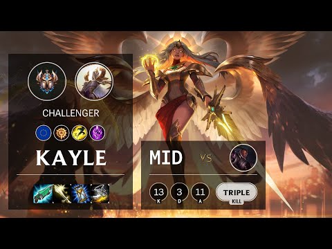 Kayle Mid vs Lucian - EUW Challenger Patch 10.20