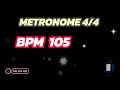 105 bpm - Metronome backing Track Studio L + R