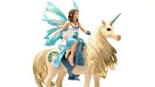 Schleich Víla Eyela na zlatom jednorožcovi
