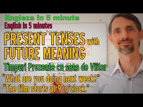Lectii Gramatica Engleza - VIITORUL exprimat prin timpuri PREZENTE - English Grammar Lessons