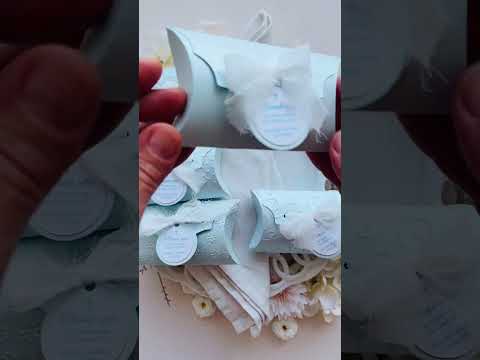 Blue Blessing - Baby Boy Favor Boxes