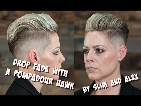 Drop Fade and Pompadour-Hawk Tutorial (P!nk Mohawk)