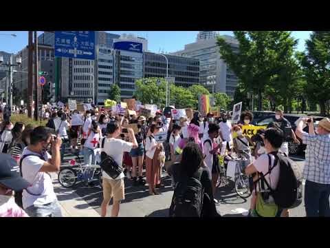 Black Lives Matter March Osaka, Japan, 07/06/2020