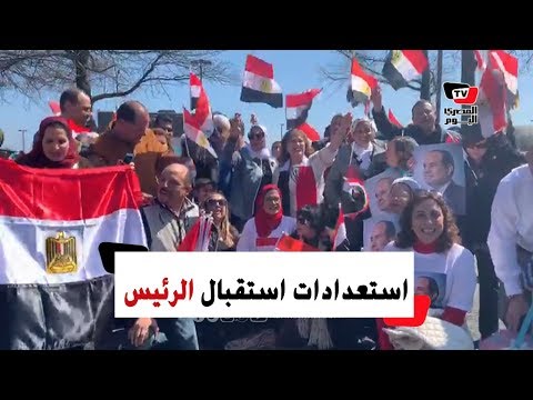 أعلام وهتافات «تحيا مصر» في شوارع أمريكا.. الجالية المصرية تستعد لاستقبال الرئيس