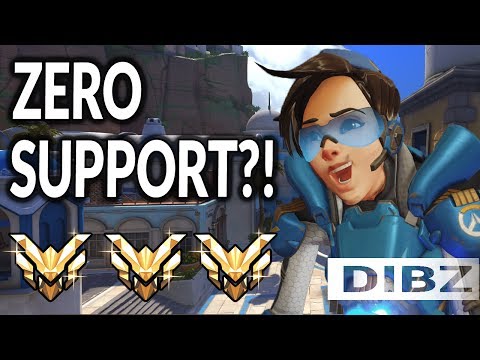 NO SUPPORT? NO PROBLEM! Tracer / Pharah Masters Competitive! Video