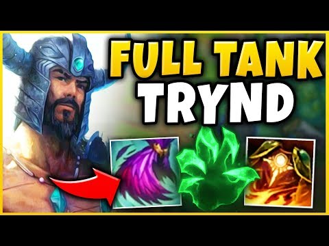 THIS *NEW* FULL TANK TRYNDAMERE BUILD IS AMAZING! INDESTRUCTIBLE MONSTER! - League of Legends